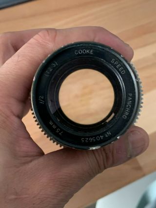 Cooke Speed Panchro 75mm F2 (t2.  3) Mitchell Mount - Head Only - No.  405625