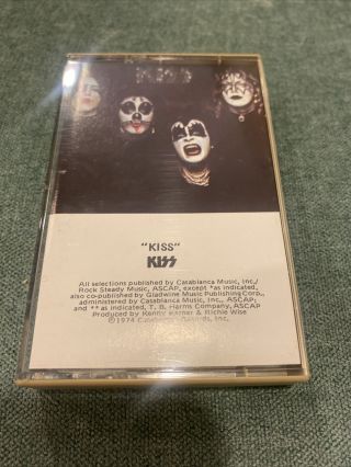 Kiss “kiss” Cassette Vintage Rock N Roll 80s Metal