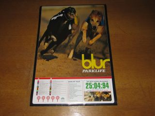 Blur - Parklife - 1994 Uk Promo Poster (britpop Oasis)