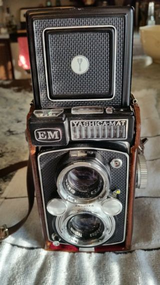Vintage Yashica Mat Em Copal Mxv Camera 120 Roll Film