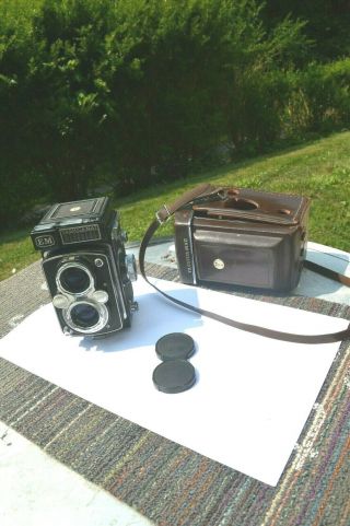 Yashica - Mat Em Copal - Mxv 120 Film In Leather Case    