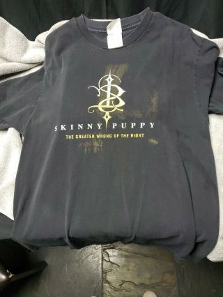 Vintage Skinny Puppy 2004 Tour Shirt Greater Wrong Of The Right Lg Vtg