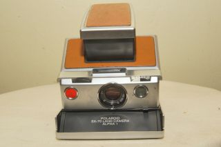 Vintage Polaroid SX - 70 Alpha 1 Land Camera Instant Film w/ Leather case; 3