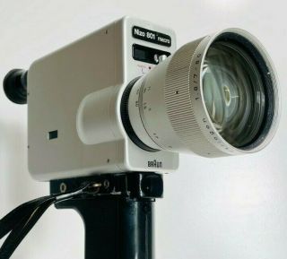 Braun Nizo 801 Macro 8 Camera Fully Functional / Film