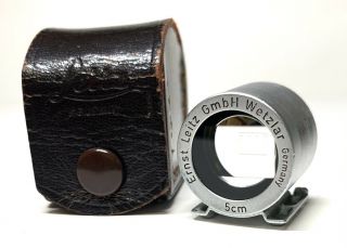 [ N W/ Case ] Leica Leitz 5cm 50mm View Finder Sbooi From Japan 1389