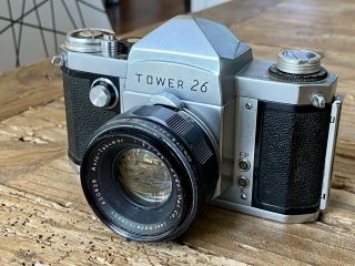 Rare Asahi Pentax Tower 26 Camera With Auto - Takumar F2.  2 55mm Lens