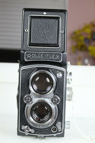 Ex - Vintage Rolleiflex Mx Type Ii Tlr Camera & Kreuznach Schneider 75/3.  5 Xenar