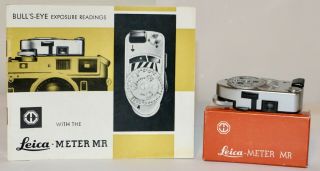 Leica Mr4 14217 Light Meter,  Instructions M2,  M3,  M4
