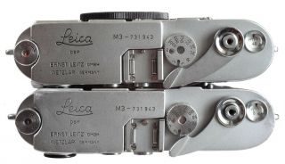 Leica M3 Duplicate Serial Number M3 And Dummy Cameras.  Very Rare 1953 Vintage.  T