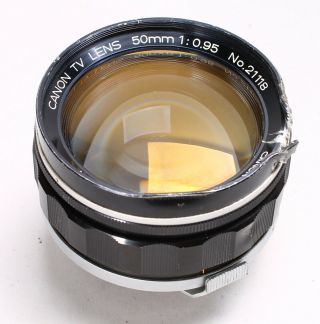 Canon Tv Lens 50mm F/0.  95.  95 0.  95 - 