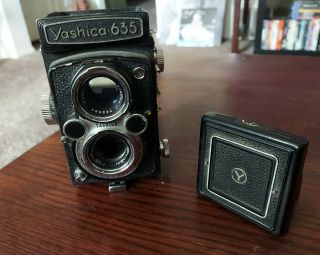 Yashica - 635 Tlr 80mm F/3.  5 120mm 35mm 6x6 Format Camera Read
