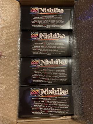 Nishika N8000 35mm 3 - D Camera,  Rare,