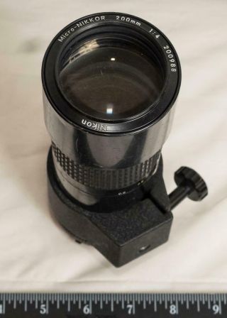 Nikon Micro Nikkor 200mm 1:4 Camera Lens Mjb