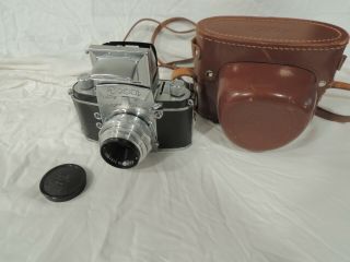 Exa Ihagee Dresden Camera With E.  Ludwig Meritar Red V,  50mm F2.  9 Lens Read