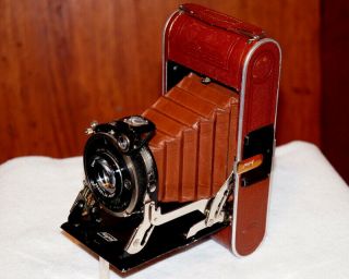Rare Nagel Vollenda 70/2 Luxury 120 Film Camera W/ Leitz Elmar Lens Compur