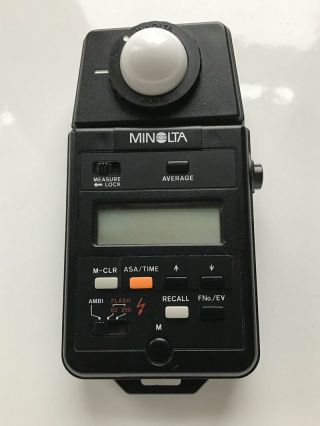 Minolta Auto Meter Iiif For Flash & Ambient Light,  Exposure Metering