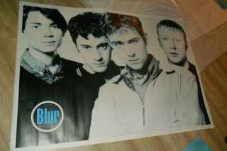Blur - Huge Subway/ Bus Stop Poster Damon Albarn Graham Coxon Britpop Rock Ex