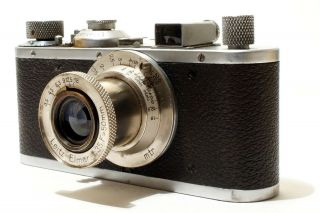 Leica Standard Chrome - Sn:188496,  Leitz Elmar F3.  5/50 Lens - Good.