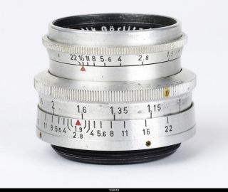 Lens Meyer Primoplan 1.  9/58mm Red V No.  1169432 For Contax S Pentax M42