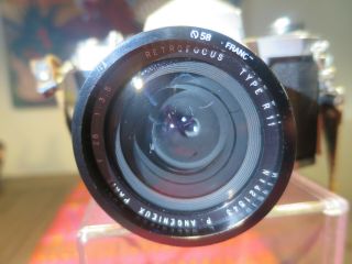 P.  Angeniux Retro Focus Type R 11 28mm F/3.  5 Paris Screw Mount Lens