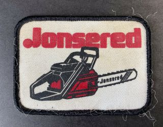 Vintage Jonsered Chainsaws Fabric Patch For Shirt Jacket Or Hat 3 - 1/2” X 2 - 1/2”
