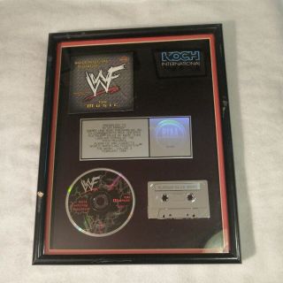 1999 Riaa Platinum Sales Award For World Wrestling Federation The Music Vol.  3