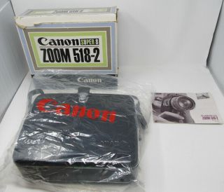 Canon Auto Zoom 518/2 8 Movie Camera In Case