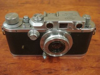 Leica Lllb Vintage Camera Elmar 5cm Collapsible Lens