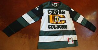 Bruno Mars Cross Colours X Mitchell & Ness 24k Magic Tour Hockey Jersey Adult M