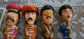 Big Head The Beatles Dolls Figures John Lennon Ringo Paul George Sgt Pepper