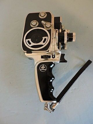 Bolex Paillard D8l 8mm Movie Camera - 3 Turret - Pistol Grip