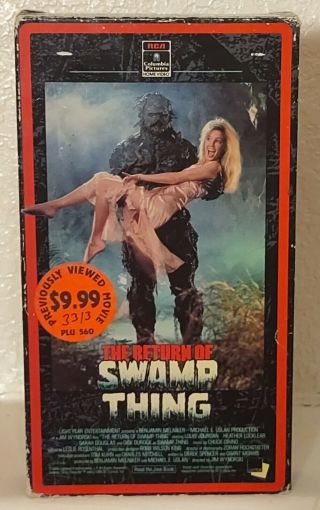 Rare The Return Of Swamp Thing (vhs,  1989) Vintage Horror Oop Heather Locklear