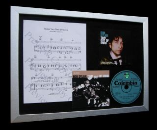 Bob Dylan Make You Feel Love Ltd Top Quality Cd Framed Display,  Fast Global Ship