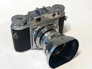 Voigtlander Prominent Mk1 Rangefinder 35mm Film Camera W/ Nokton 50mm f/1.  5 Lens 2