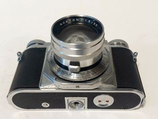 Voigtlander Prominent Mk1 Rangefinder 35mm Film Camera W/ Nokton 50mm f/1.  5 Lens 5