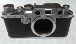 Leica 3f Iiif Camera S/n 418215 Was A 3c Updated Factory To 3f 6 Month