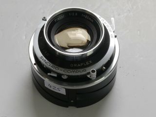 Carl Zeiss 80mm F2.  8 Planar Lens In Graflex Synchro Compur Shutter