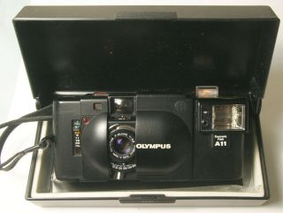 Olympus Xa Rangefinder 35mm Film Camera With Zuiko 35mm F2.  8 Lens With A11 Flash