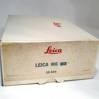 Leica M6 EMPTY BOX W/HARD BOX,  Mannual NO Camera NO Strap (No Camera,  Only Box) 2