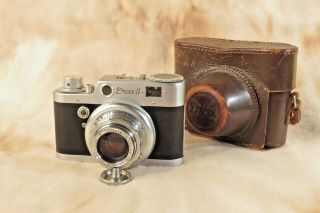 Diax Ii 35mm Camera & Case Xenon F/2 45mm Lens W.  Voss Germany