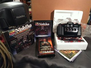 Nishika N8000 35mm 3 - D Camera Bundle