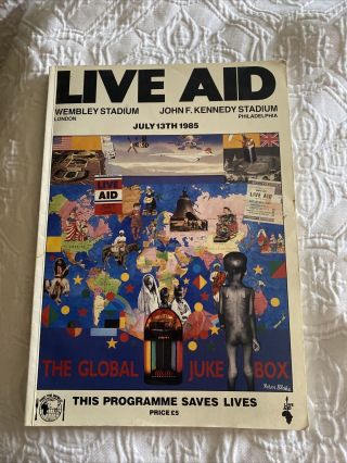 Collectable Live Aid Concert Programme Wembley Stadium July 13th 1985