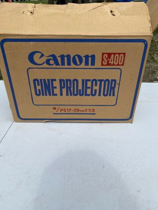 Canon S - 400 Cine Projector Vintage Nib 1965