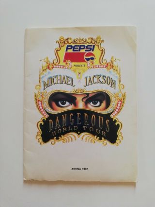 " Michael Jackson 1992 Dangerous World Tour " Promo Press Kit For Media,