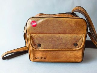 Leitz Leica Yellow Leather Shoulder Bag For Leica - M.  Ex, .  Collectors Item