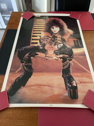 1977 Kiss Paul Stanley Alive 2 Poster Exc Con