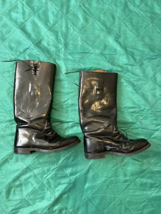 Vintage Leather Equestrian Tall Riding Boots Men’s Size 9.  5 D
