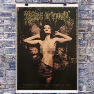 Org Licenced 1997 Poster Cradle Of Filth Martyred For A Mortal Sin 86cm X 61cm