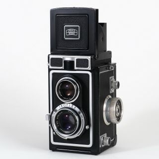 :zeiss Ikon Ikoflex Ic 6x6 120 Tlr Camera W/ Tessar 75mm F3.  5 Lens -