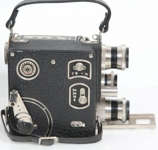 Siemens d 16mm 1935 movie camera 25mm f1.  5 50mm f2.  3 75mm Schneider C mount Lens 3